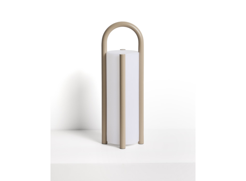 Leros large portable table lamp in polyethylene and steel