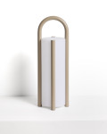 Leros large portable table lamp in polyethylene and steel