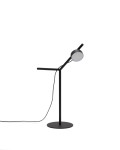 Orey black metal table lamp with multi-position spotlight