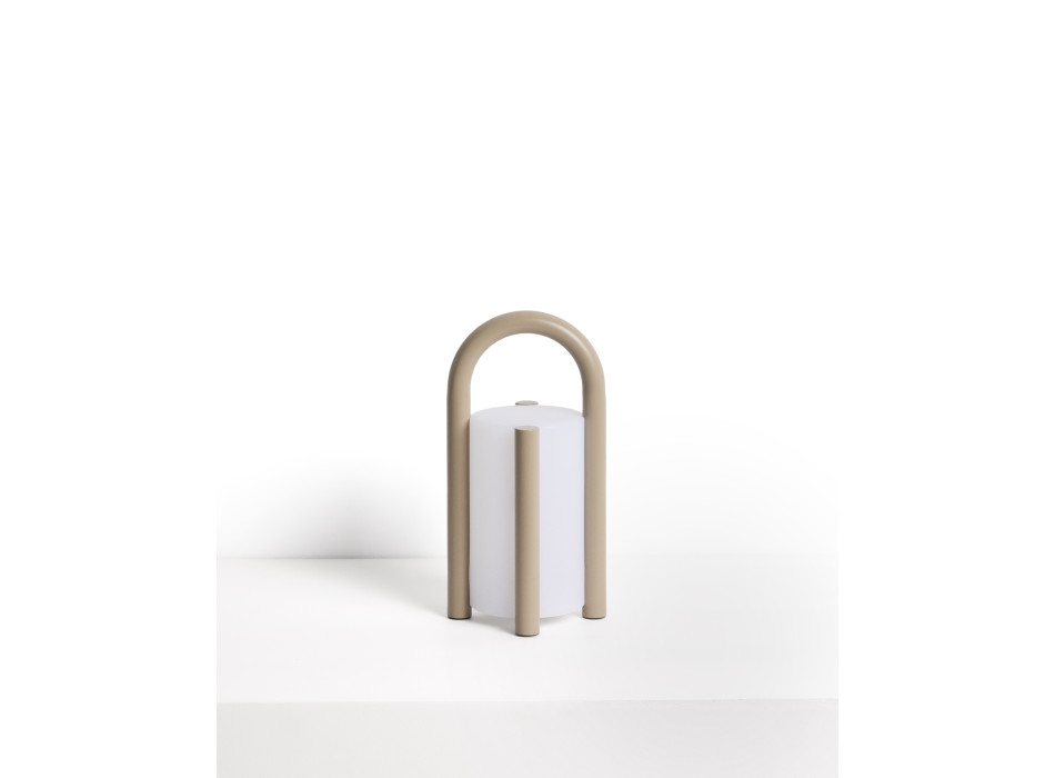 Leros small portable table lamp in polyethylene and steel