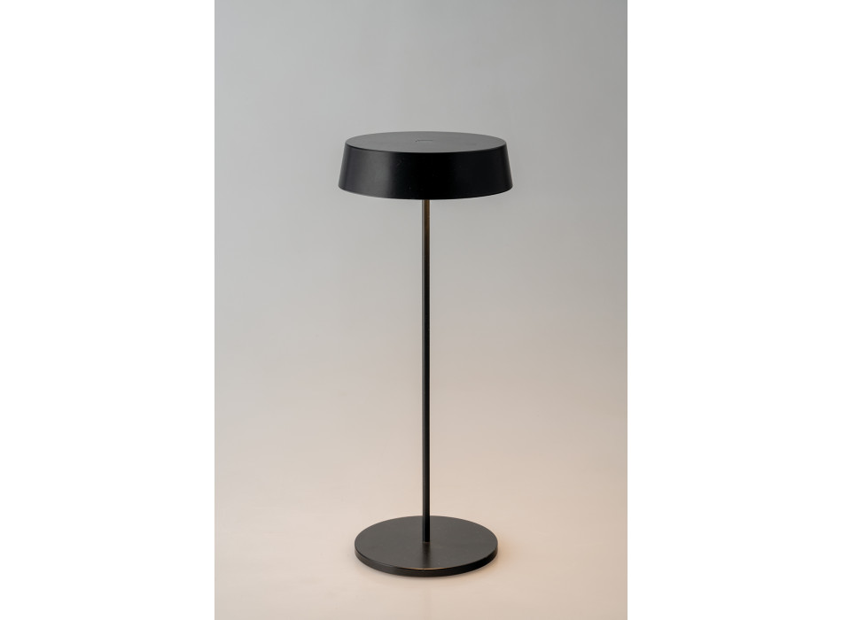 RECHARGEABLE LED COCKTAIL TABLE LAMP BLACK 2.2W 192LM 3000K DIMMABLE IP54 29.5X12X12CM