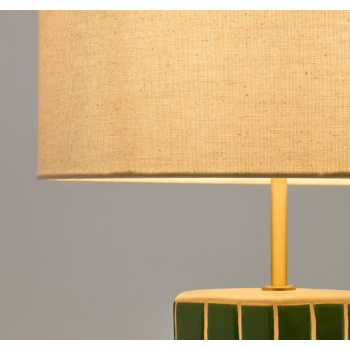 Rue green ceramic table lamp