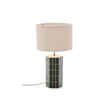 Rue green ceramic table lamp