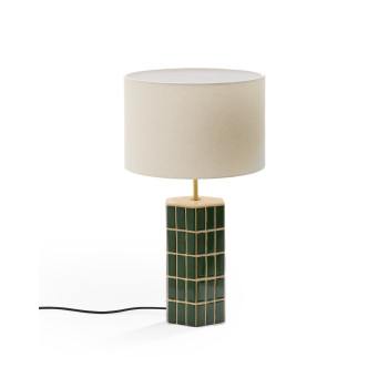 Rue green ceramic table lamp