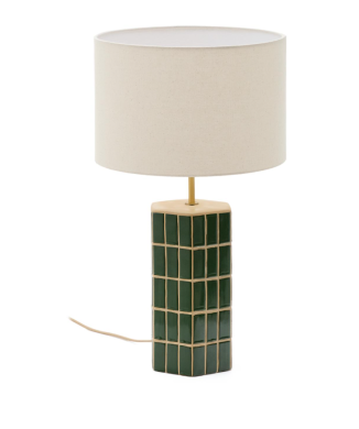 Rue green ceramic table lamp