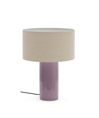 Toneric ceramic table lamp with finish