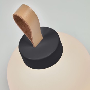 Udiya table lamp in polyethylene and metal