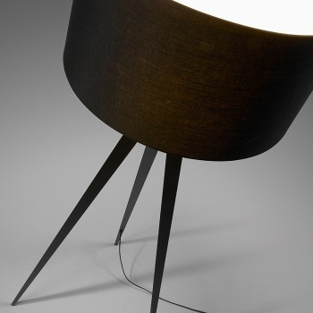 Iguazu floor lamp, black