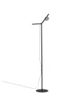 Orey floor lamp in black metal with multi-position spotlight