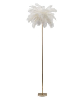 WHITE PALM FLOOR LAMP