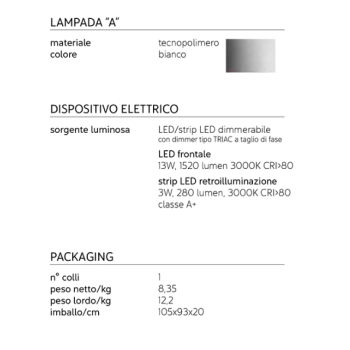 Karman Notredame wall/ceiling lamp