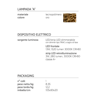 Karman Notredame wall/ceiling lamp