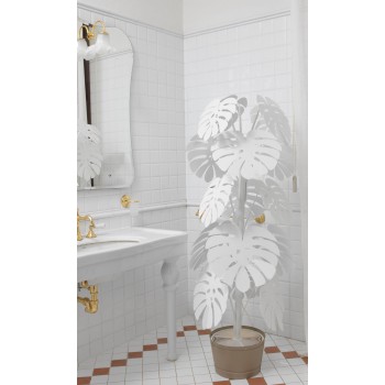 Large Monstera Plant Lamp 3128 Arti e Mestieri