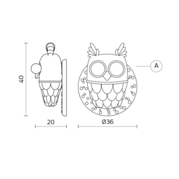 Karman indoor wall lamp I see you