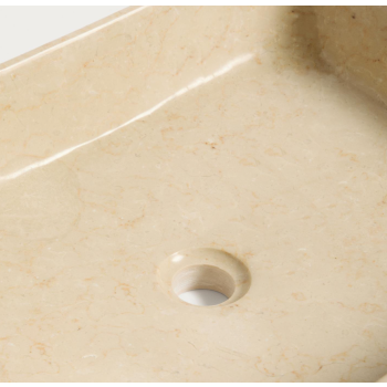 Darnen beige marble countertop washbasin 55 x 35 cm