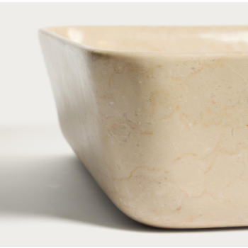 Darnen beige marble countertop washbasin 55 x 35 cm