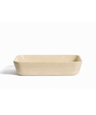 Darnen beige marble countertop washbasin 55 x 35 cm
