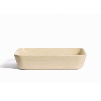 Darnen beige marble countertop washbasin 55 x 35 cm