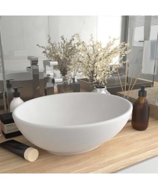 Luxury Oval Washbasin 40x33 cm in Ceramic