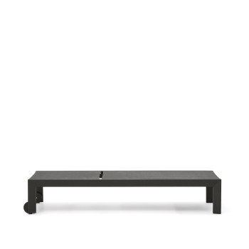 Canutells outdoor lounger in aluminum with gray finish