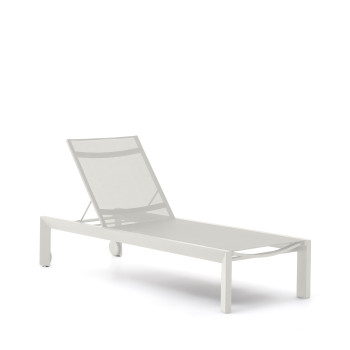 Canutells outdoor lounger in aluminum with gray finish