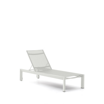 Canutells outdoor lounger in aluminum with gray finish