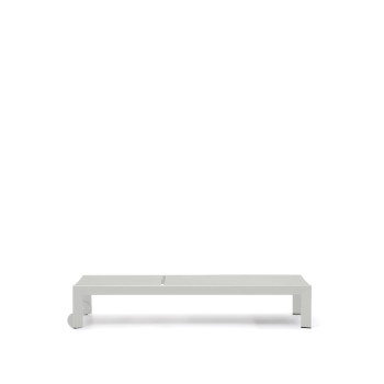 Canutells outdoor lounger in aluminum with gray finish