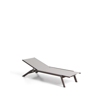 Capraia stackable aluminum sunbed