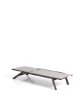 Capraia stackable aluminum sunbed