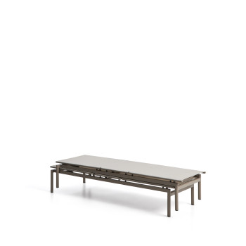 Lesina stackable aluminum sunbed