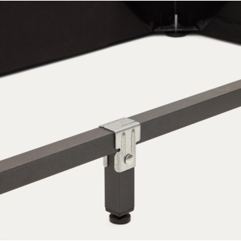 Martina bed with removable cover in ecru lambskin 