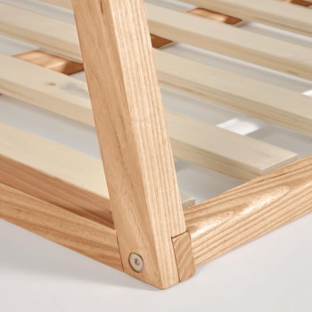 Maralis type bed in solid beech wood