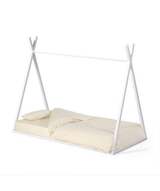 Maralis type bed in solid beech wood