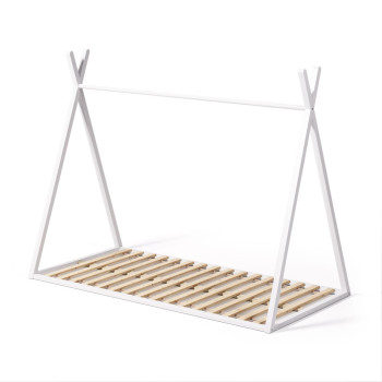 Maralis type bed in solid beech wood