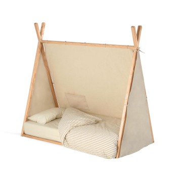 Maralis type bed in solid beech wood