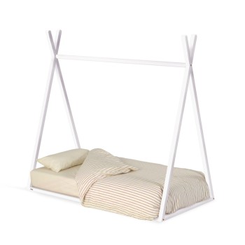 Maralis type bed in solid beech wood