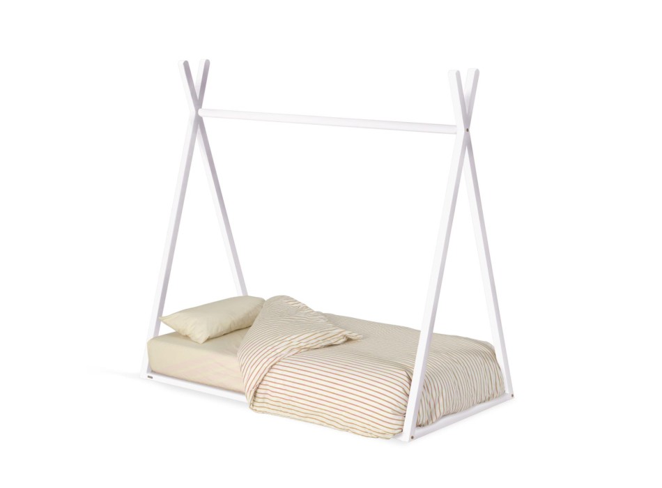 Maralis type bed in solid beech wood