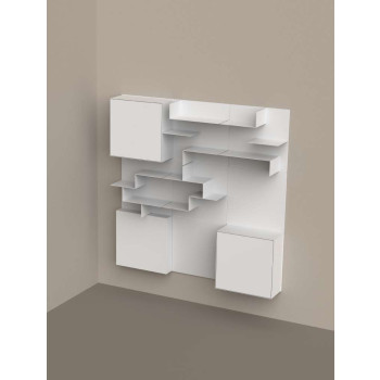 Opera 3X3 Siderio wall bookcase