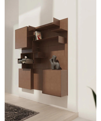 Opera 3X3 Siderio wall bookcase