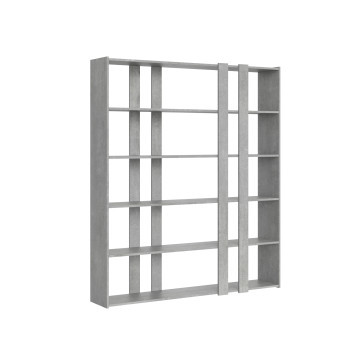 Kato Bookcase - Composition A Kato 6R 2 sides 4 long bands White Ash