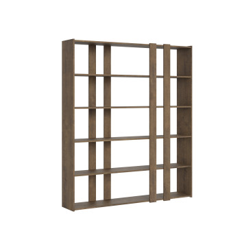 Kato Bookcase - Composition A Kato 6R 2 sides 4 long bands White Ash