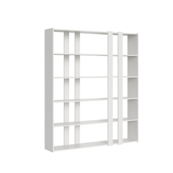Kato Bookcase - Composition A Kato 6R 2 sides 4 long bands White Ash