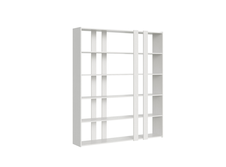 Kato Bookcase - Composition A Kato 6R 2 sides 4 long bands White Ash