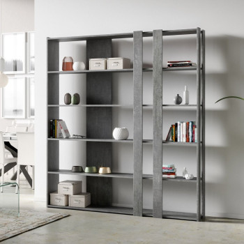 Kato Bookcase - Composition C Kato 6R 2 sides 4 long bands White Ash