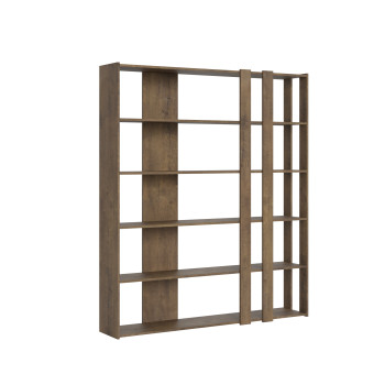 Kato Bookcase - Composition C Kato 6R 2 sides 4 long bands White Ash
