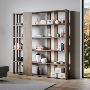 Kato Bookcase - Composition D Kato 6R 2 sides 4 long bands White Ash