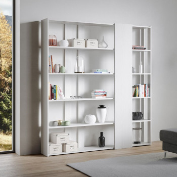 Kato Bookcase - Composition D Kato 6R 2 sides 4 long bands White Ash
