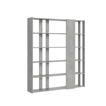 Kato Bookcase - Composition D Kato 6R 2 sides 4 long bands White Ash