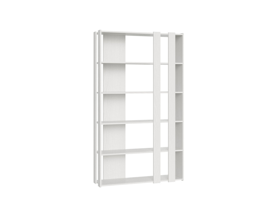 Kato Small Bookcase - Small B Kato 6R Composition 2 sides 4 long bands White Ash