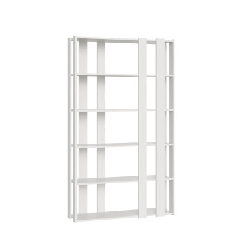 Kato Small Bookcase - Small and Kato 6R Composition 8 Long Strips White Ash